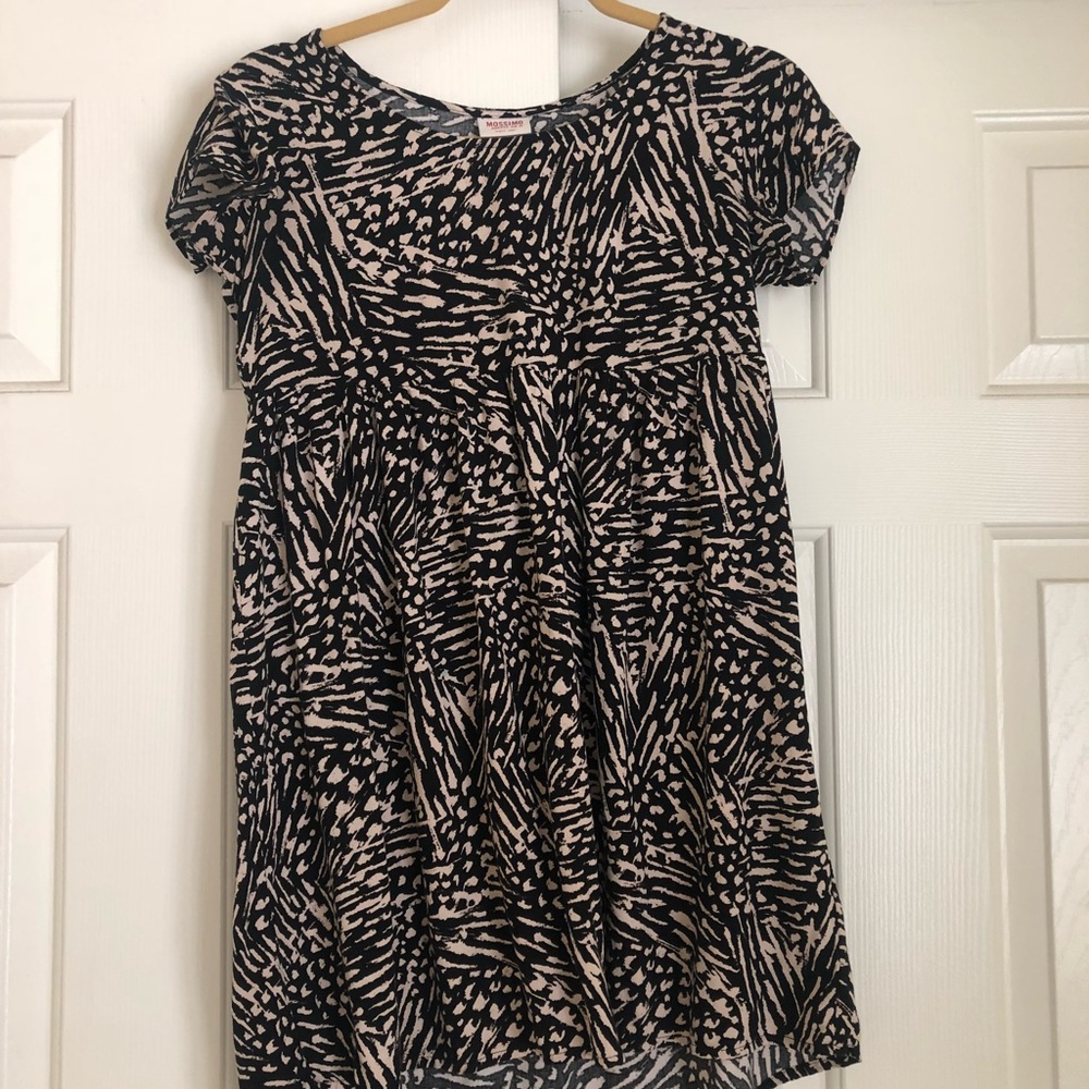 Shift Zebra Mini Dress